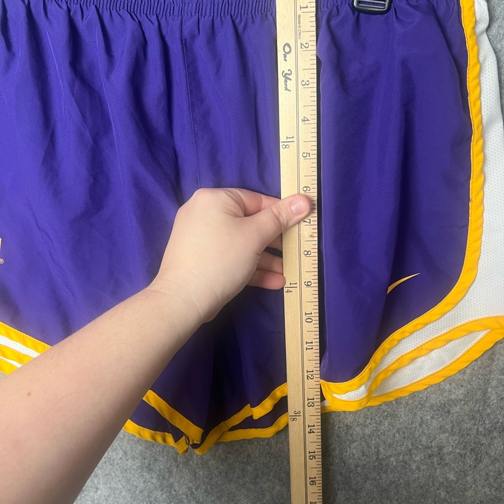 Nike Women’s Purple & Gold Athletic Shorts - LSU Logo - Picture 5 of 7